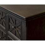 Classeur latéral en bois traditionnel, Tiroir de classement de rangement, Tiroir de classement de bureau, Entièrement assemblé Marron foncé