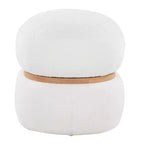 Pouf Pouf Cinch en tissu naturel LumiSource