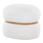 Pouf Pouf Cinch en tissu naturel LumiSource