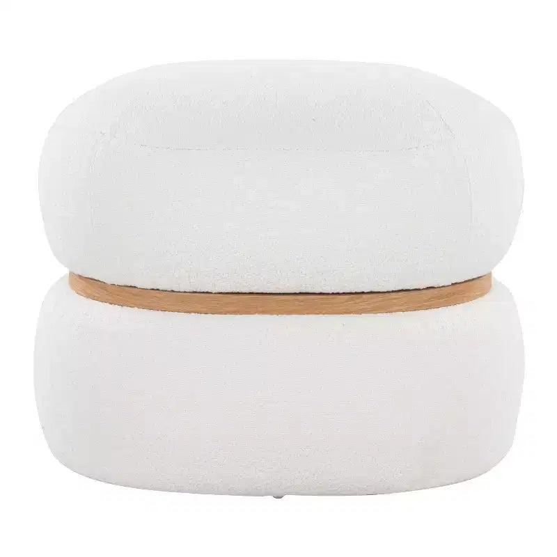 Pouf Pouf Cinch en tissu naturel LumiSource