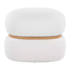 Pouf Pouf Cinch en tissu naturel LumiSource