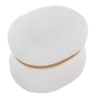 Pouf Pouf Cinch en tissu naturel LumiSource