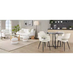 Pouf Pouf Cinch en tissu naturel LumiSource