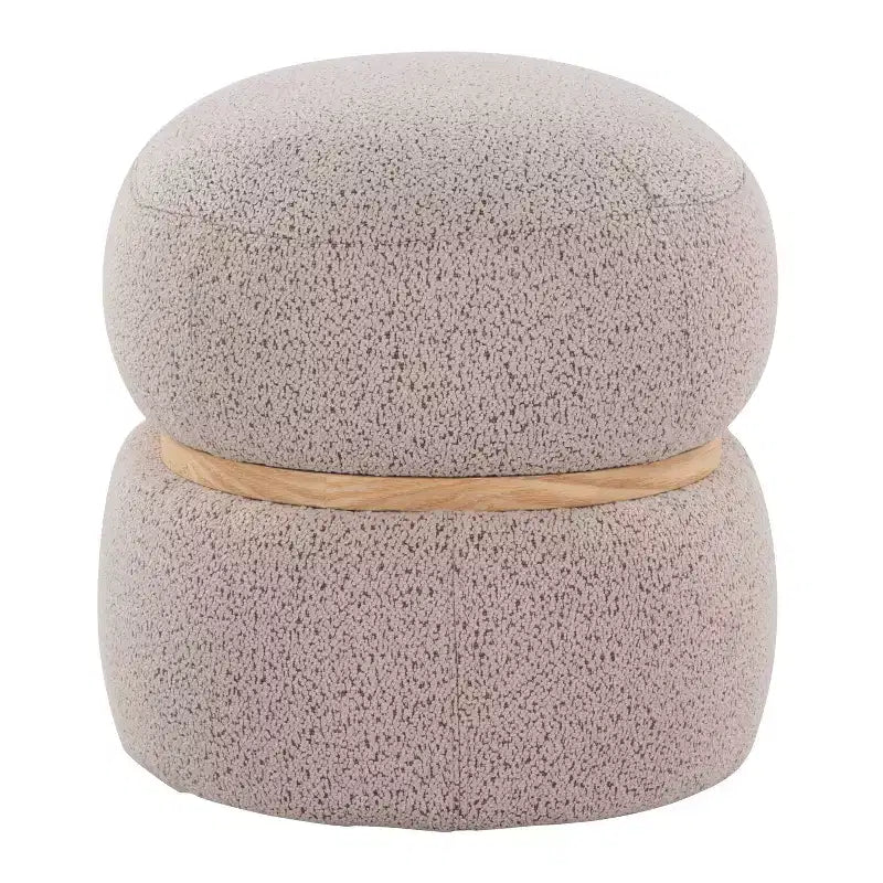 Pouf Pouf Cinch en tissu naturel LumiSource