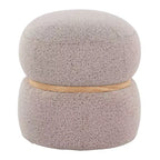 Pouf Pouf Cinch en tissu naturel LumiSource