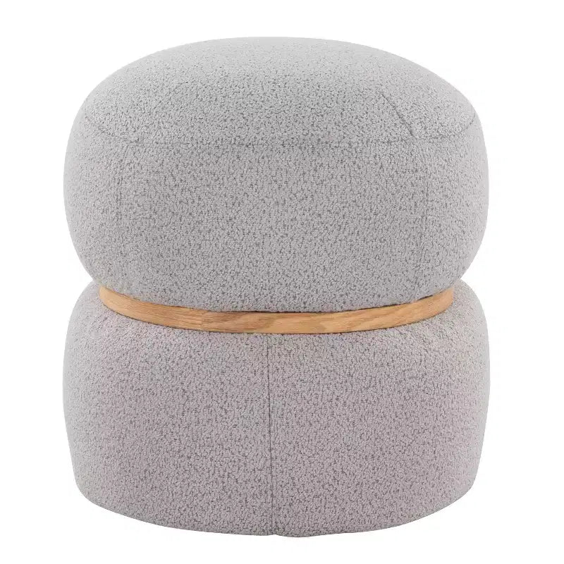 Pouf Pouf Cinch en tissu naturel LumiSource