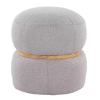 Pouf Pouf Cinch en tissu naturel LumiSource
