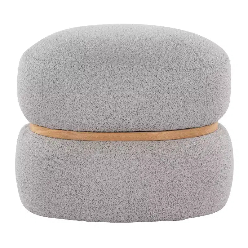 Pouf Pouf Cinch en tissu naturel LumiSource