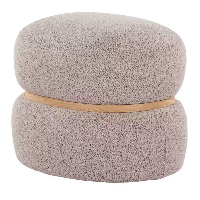 Pouf Pouf Cinch en tissu naturel LumiSource