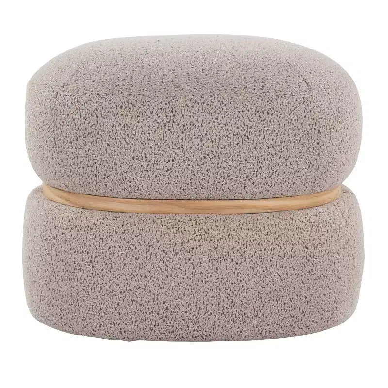 Pouf Pouf Cinch en tissu naturel LumiSource
