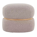 Pouf Pouf Cinch en tissu naturel LumiSource