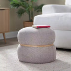 Pouf Pouf Cinch en tissu naturel LumiSource