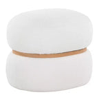 Pouf Pouf Cinch en tissu naturel LumiSource