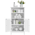 Meuble de Rangement de Salle de Bain Yaheetech à 5 Étages avec Étagère Réglable