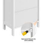 Meuble de Rangement de Salle de Bain Yaheetech à 5 Étages avec Étagère Réglable